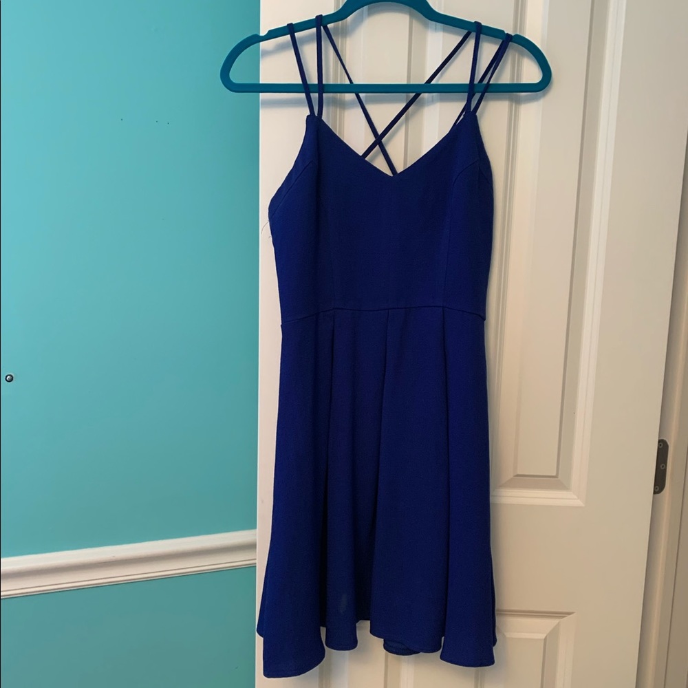 Royal Blue Spaghetti Strap Dress
